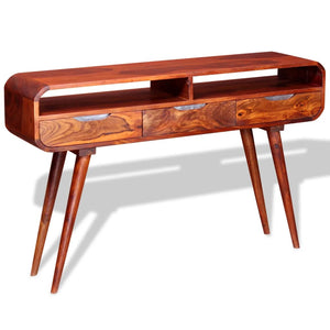 console Bois massif 120x30x75 cm