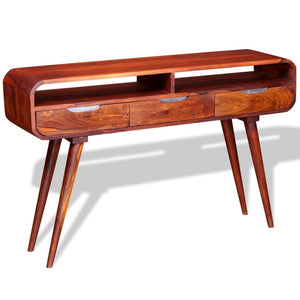 console Bois massif 120x30x75 cm