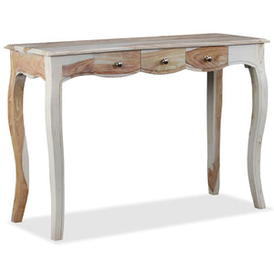 console et 3 tiroirs Bois massif 110x40x76 cm