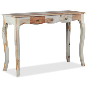 console et 3 tiroirs Bois massif 110x40x76 cm
