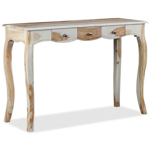 console et 3 tiroirs Bois massif 110x40x76 cm