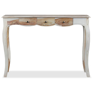 console et 3 tiroirs Bois massif 110x40x76 cm 