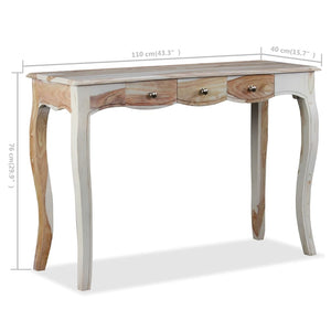 console et 3 tiroirs Bois massif dimensions: 110x40x76 cm