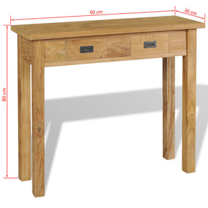 console teck massif dimensions: 90x30x80 cm
