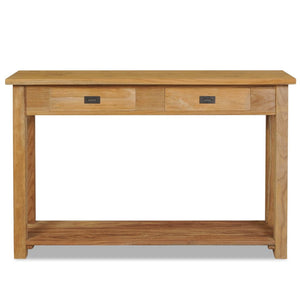 console teck massif avec 2 tiroirs