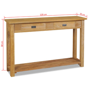 console teck massif dimensions: 120x30x80 cm