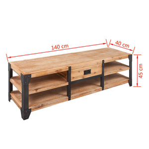 Mobilier De Salon 3 Pièces Bois D'acacia Massif