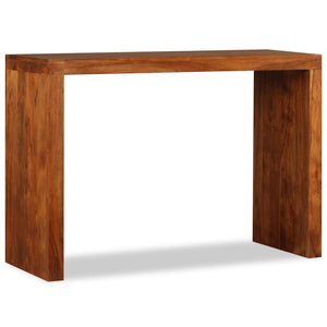 console Bois massif avec finition miel 110x40x76 cm 