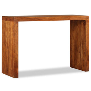 console Bois massif avec finition miel 110x40x76 cm