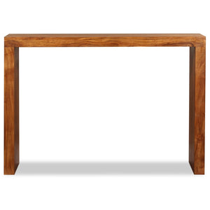 console Bois massif avec finition miel 110x40x76 cm 