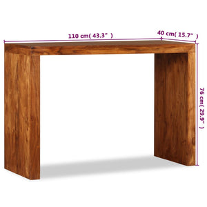 console Bois massif avec finition miel dimensions: 110x40x76 cm 