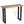 console Teck 100 x 35 x 75 cm avec de la résine au milieu