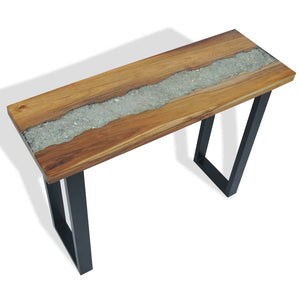 console Teck 100 x 35 x 75 cm avec de la résine au milieu