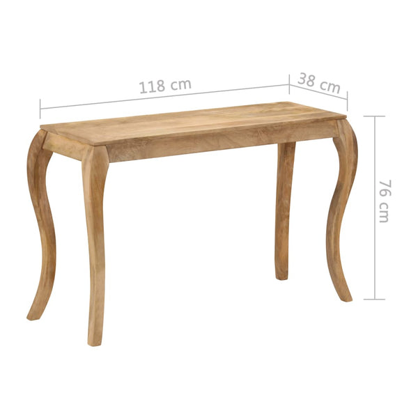 Table console 118x38x76 cm Bois de manguier massif