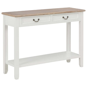 console Blanc 110x35x80 cm Bois vidaXL