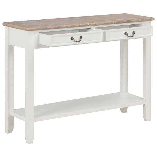 console Blanc 110x35x80 cm Bois vidaXL