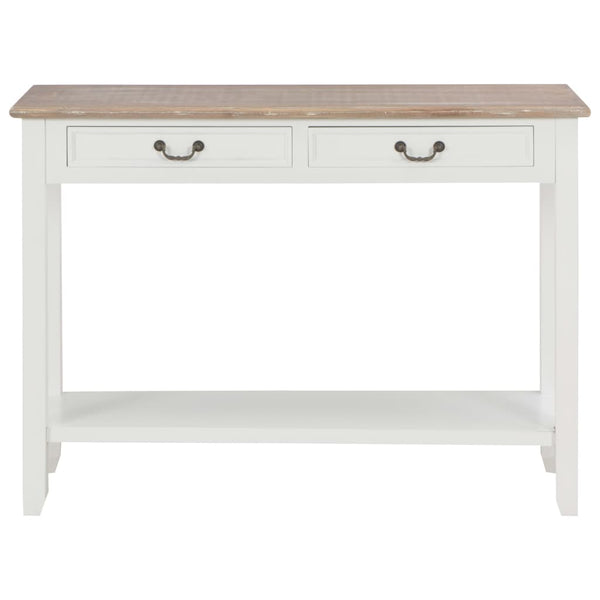 console Blanc 110x35x80 cm Bois vidaXL