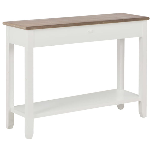 console Blanc 110x35x80 cm Bois vidaXL