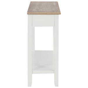 console Blanc 110x35x80 cm Bois vidaXL