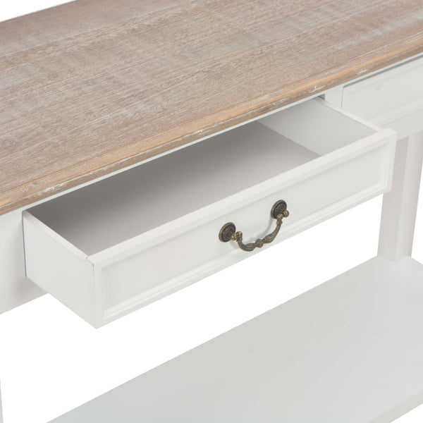 console Blanc 110x35x80 cm Bois vidaXL