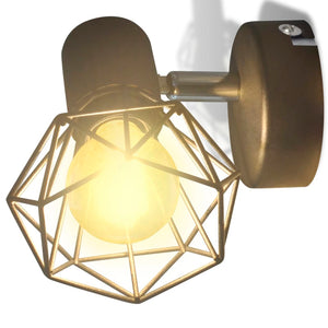 Applique murale 2 pcs style industriel noir avec ampoule LED - Lampe murales