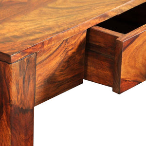 console avec tiroir ouvert  Bois massif 