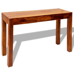 console avec 3 tiroirs 80 cm Bois massif 