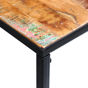 console Bois de récupération massif 110x35x76 cm 