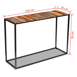 console Bois de récupération massif dimensions