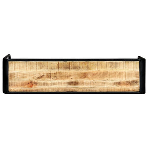 console 140 x 35 x 76 cm Bois de manguier massif brut vidaXL