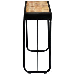 console 140 x 35 x 76 cm Bois de manguier massif brut vidaXL
