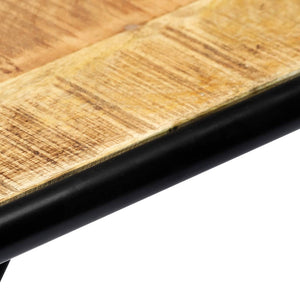 console 140 x 35 x 76 cm Bois de manguier massif brut vidaXL