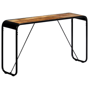 console 140 x 35 x 76 cm Bois de manguier massif brut vidaXL