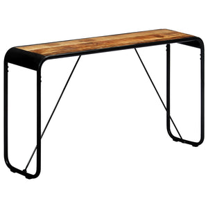 console 140 x 35 x 76 cm Bois de manguier massif brut vidaXL