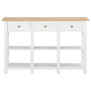 console Blanc 120x30x76 cm MDF vidaXL