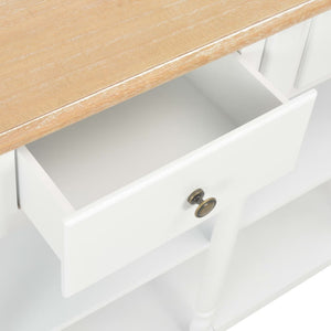 console Blanc 120x30x76 cm MDF vidaXL