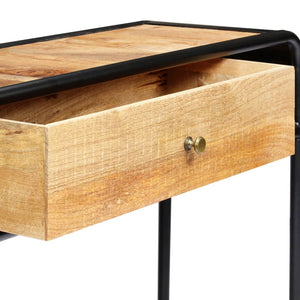 console 118 x 30 x 75 cm Bois de manguier massif vidaXL