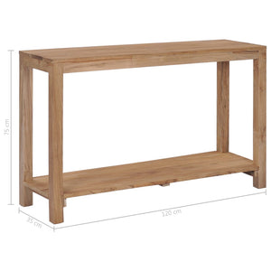 console 120 x 35 x 75 cm Bois de teck massif vidaXL