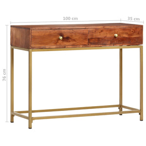 console 100x35x76 cm Bois d'acacia massif vidaXL