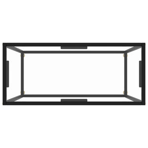 console Transparent 80x35x75 cm Verre trempé vidaXL