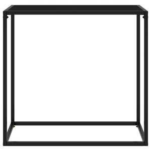 console Noir 80x35x75 cm Verre trempé vidaXL