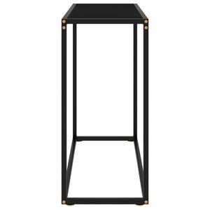 console Noir 80x35x75 cm Verre trempé vidaXL