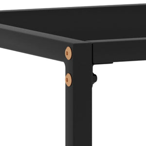 console Noir 80x35x75 cm Verre trempé vidaXL