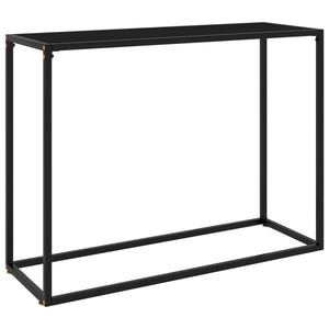 console Noir 100x35x75 cm Verre trempé vidaXL