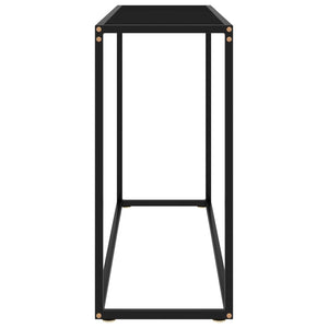 console Noir 100x35x75 cm Verre trempé vidaXL