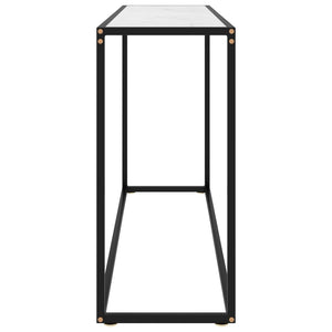 console Blanc 120x35x75 cm Verre trempé vidaXL