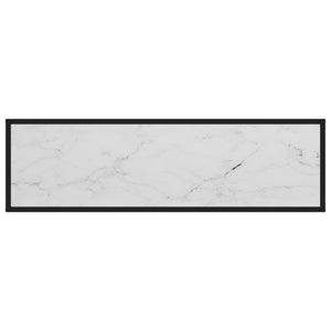 console Blanc 120x35x75 cm Verre trempé vidaXL