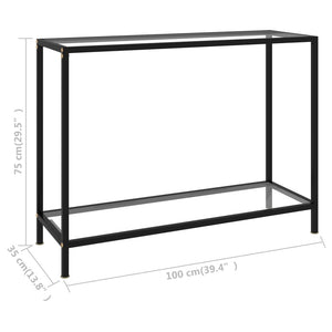 console Transparent 100x35x75 cm Verre trempé vidaXL