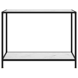 console Blanc 100x35x75 cm Verre trempé vidaXL