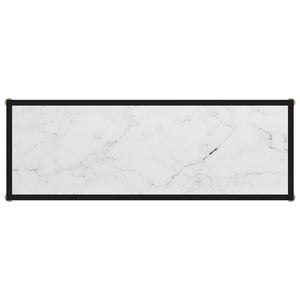 console Blanc 100x35x75 cm Verre trempé vidaXL